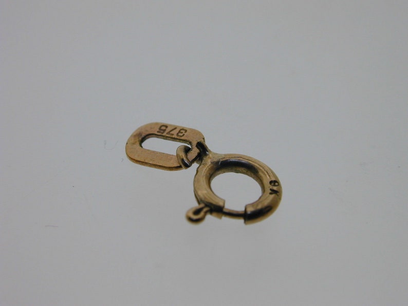 Antique 9 Carat Yellow Gold Bolt Ring with Tag 0.14 grams 4.5 mm