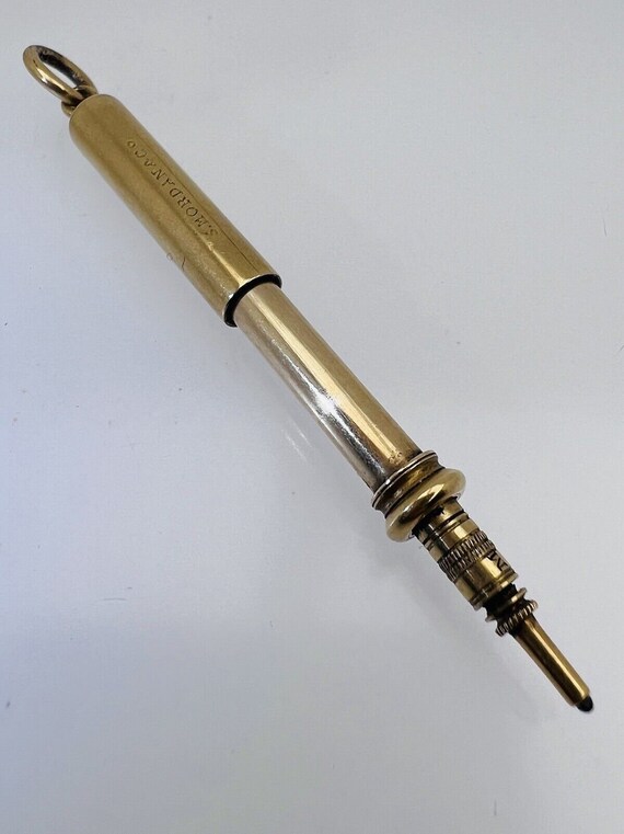 15ct Gold Miniature Telescopic Retractable Pencil for Chatelaine