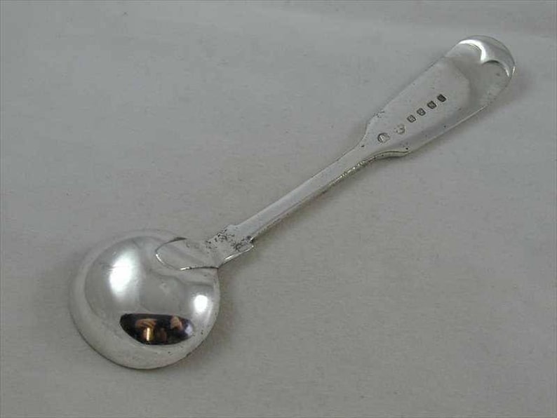 Antique EPNS silver plate mustard spoon circa 1920s