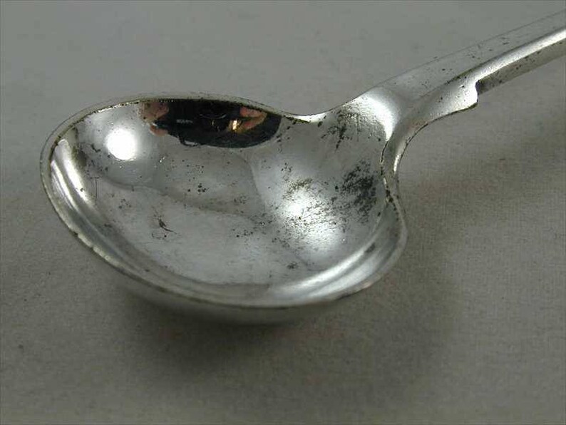Antique EPNS silver plate mustard spoon circa 1920s