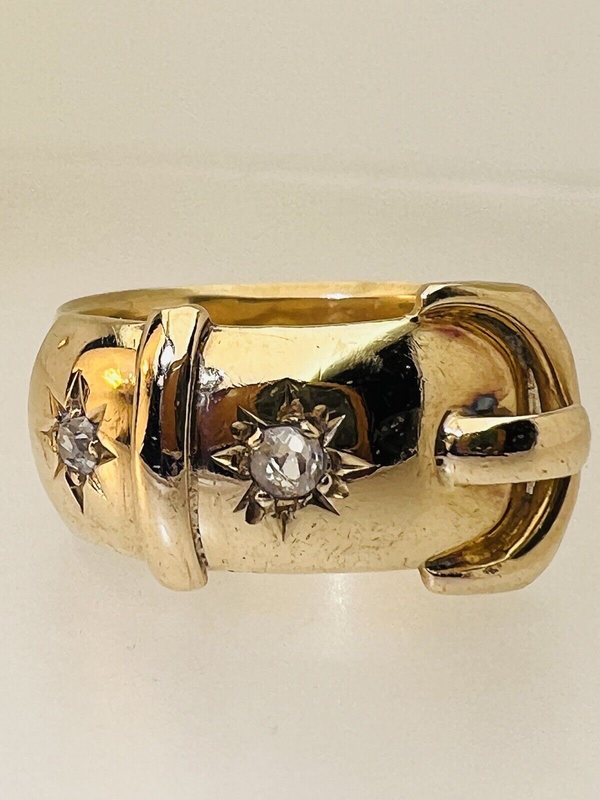 9ct Yellow Gold Double Buckle Ring | Ramsdens Jewellery