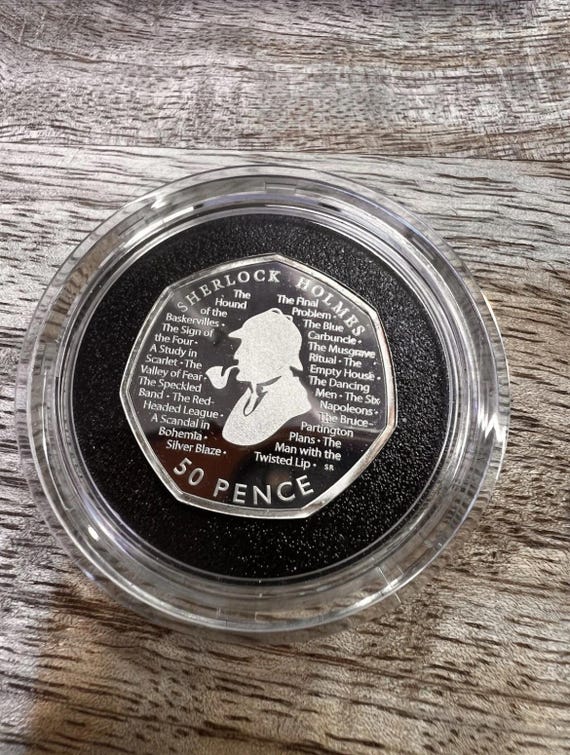 2019 イギリス　シャーロック・ホームズ 50ペンス 　銀貨限定7500セット 2019 イギリス シャーロック・ホームズ 50ペンス 銀貨限定7500セット