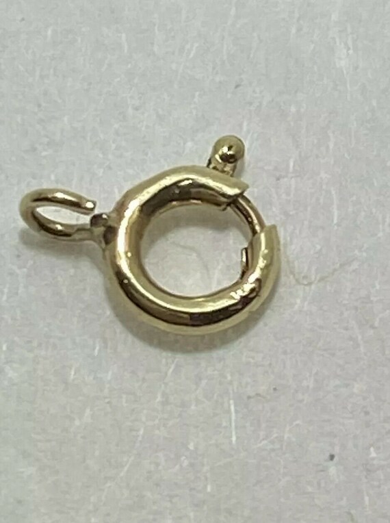 9ct 9 Carat Yellow Gold Bolt Ring Clasp 3.6 mm diameter 0.03 grams