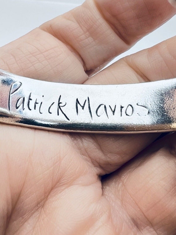 Silver Torque Bangle Bracelet Patrick Mavros Zimb… - image 6