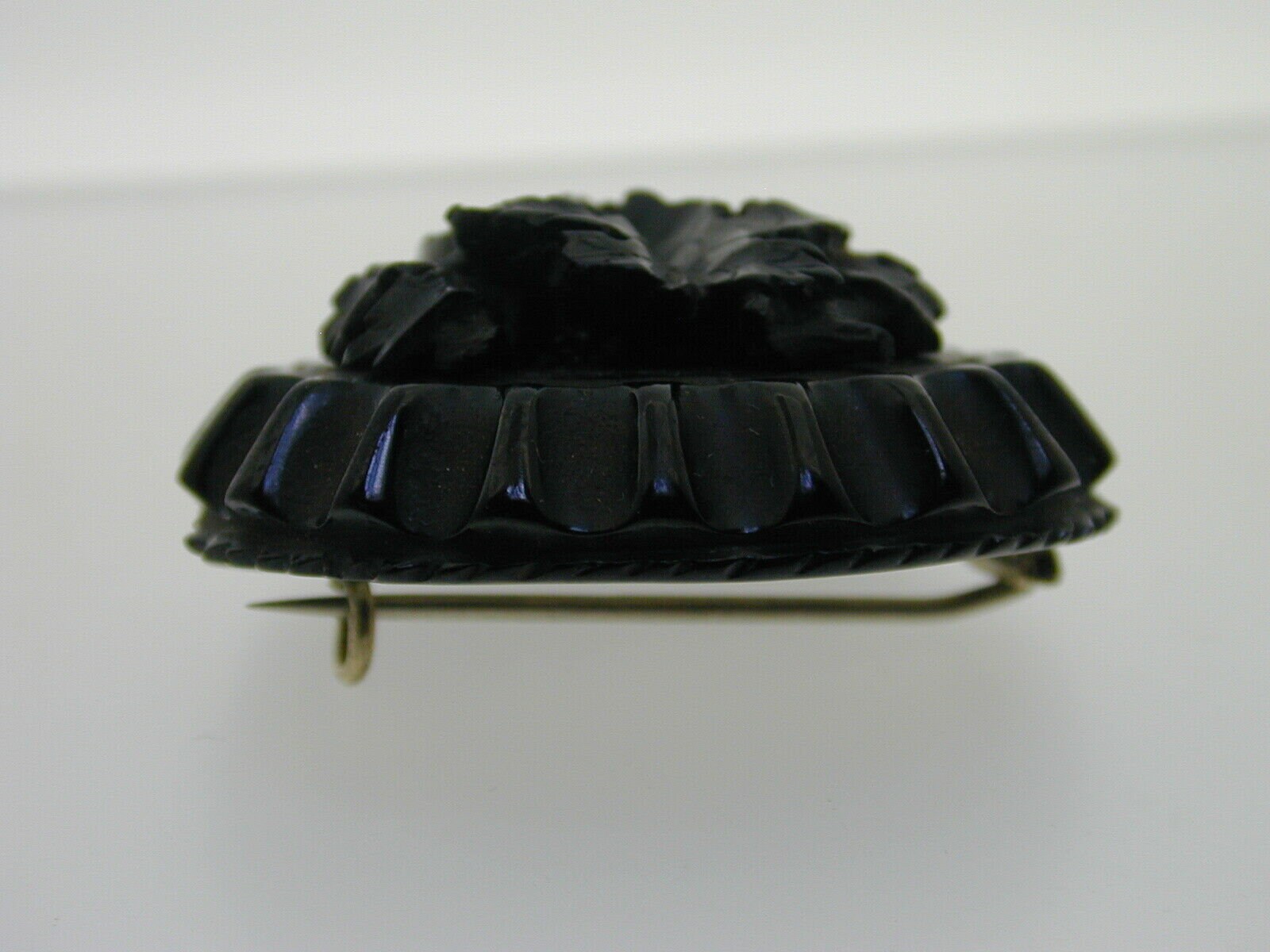 Antique Victorian Jet Brooch Pin Mourning Jewellery Damaged Etsy