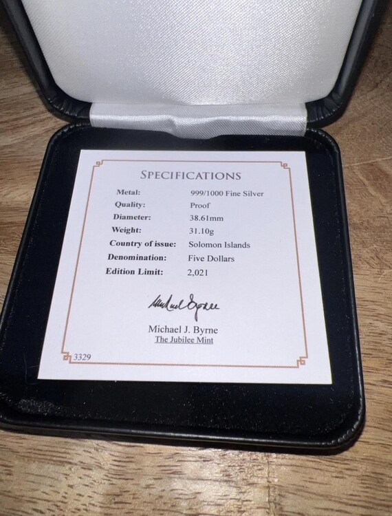 2021 QUEEN ELIZABETH II Platinum Jubilee Five Dollars Silver Proof