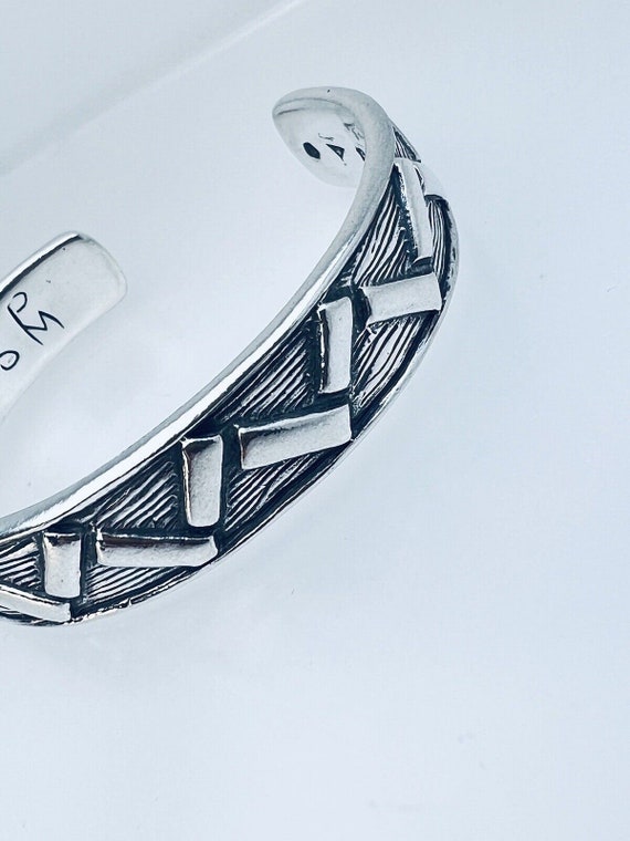 Silver Torque Bangle Bracelet Patrick Mavros Zimb… - image 2
