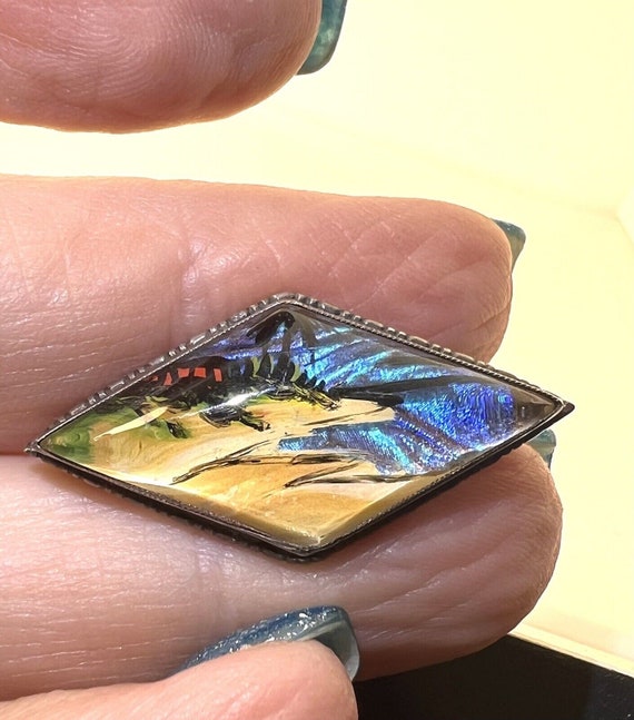 Broche Papillon Art Déco En Argent 925 (15 Grammes) - Bijou Vintage