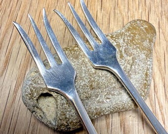 Art Deco 1934 Sterling Silver Pickle Forks Great For Your Gherkins!