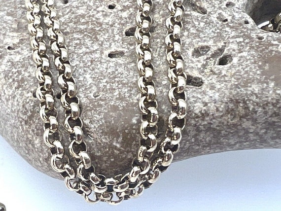 Vintage 9ct Yellow Gold Belcher Chain 21" 2.4mm W… - image 10