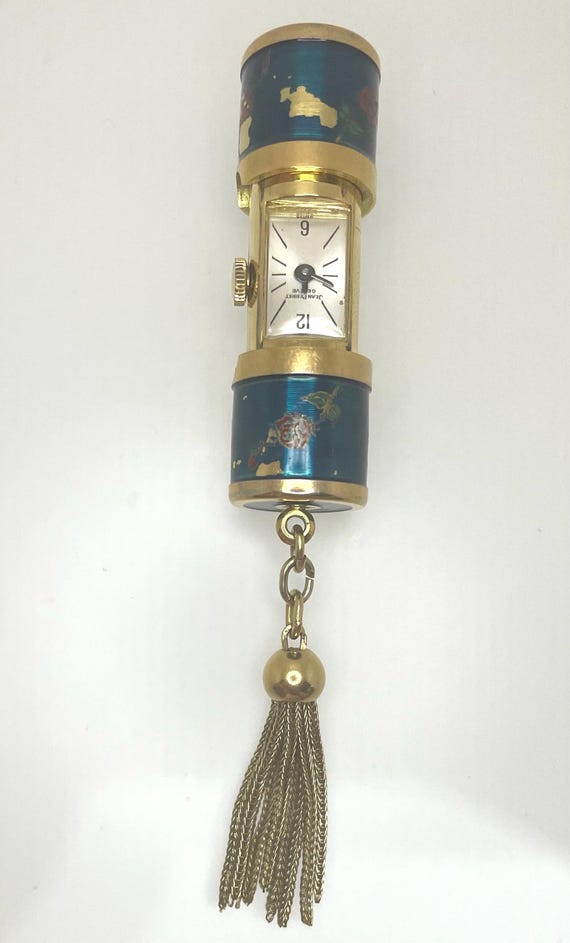 Vintage 1960s Peek-a-boo Lipstick Pendant Jean Perret Geneve