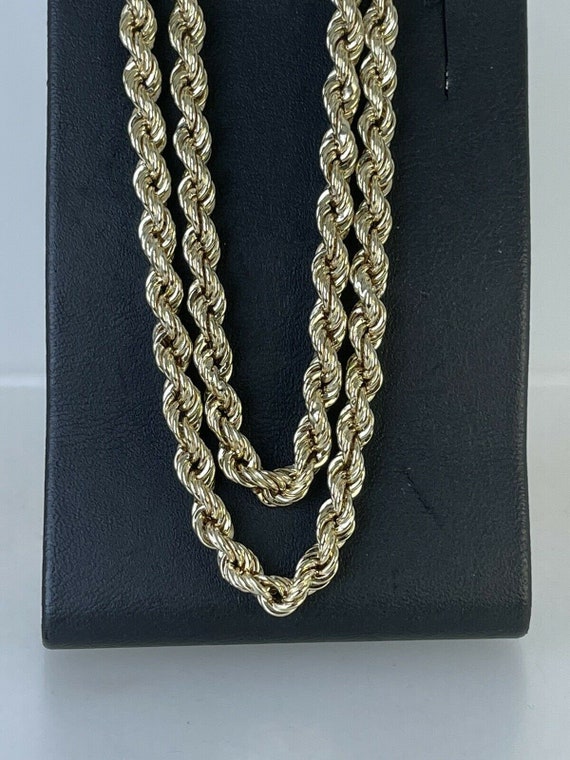 90s Rope Chain Vintage 1996 9ct Gold Twisted Rope Chain 24 1/2