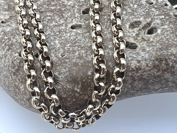 Vintage 9ct Yellow Gold Belcher Chain 21" 2.4mm W… - image 8