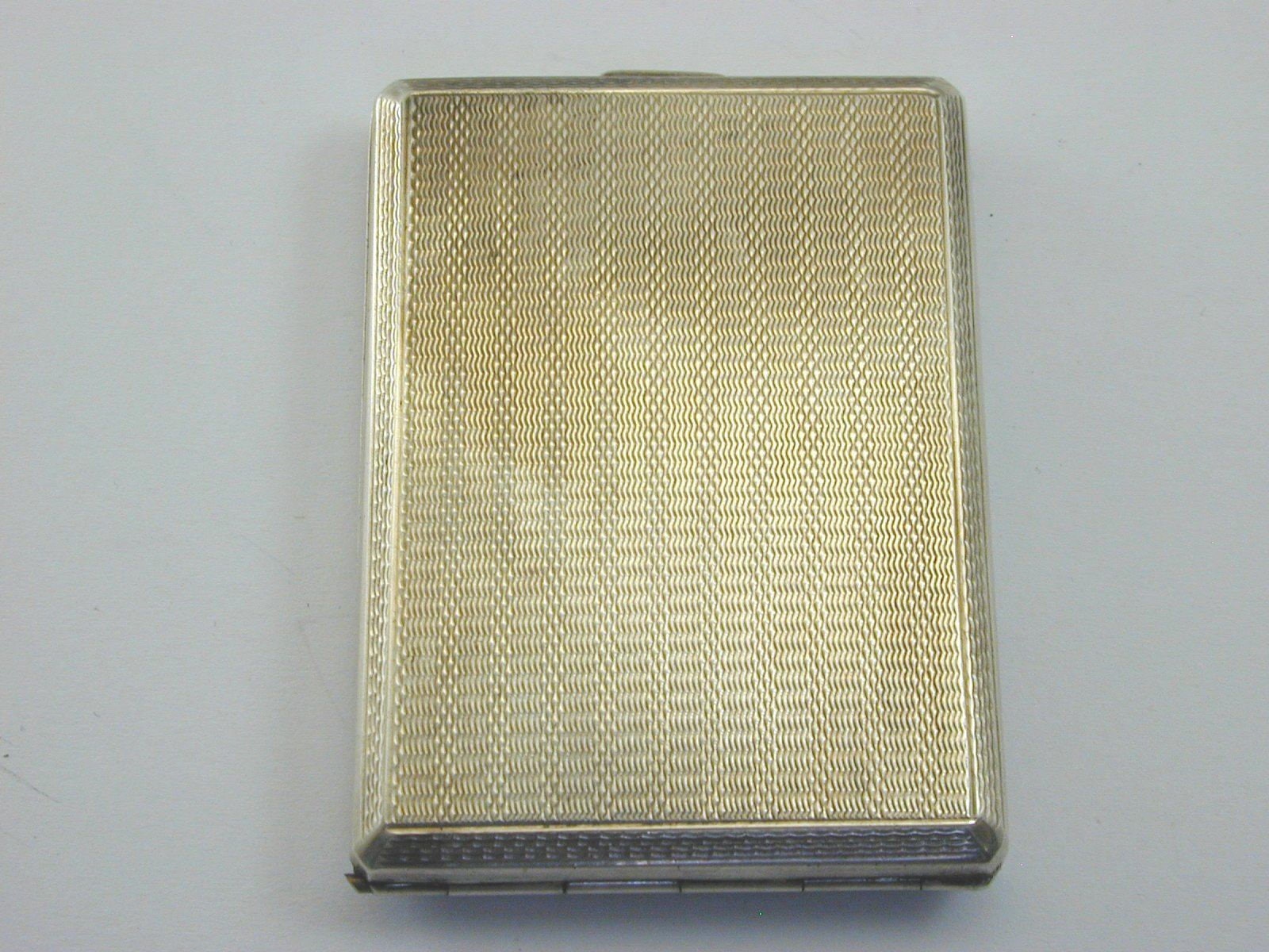 Image of 1930 Silver Card Case 43.3G 63.1mm By 45.5mm Art Deco