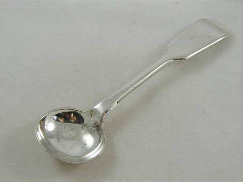 Antique EPNS silver plate mustard spoon circa 1920s