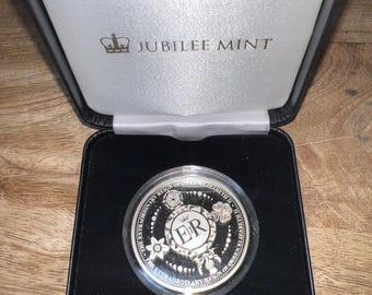 D.H.MORTON作 THE QUEENS SILVER JUBILEE 2021 QUEEN ELIZABETH II Platinum Jubilee Five Dollars Silver Proof