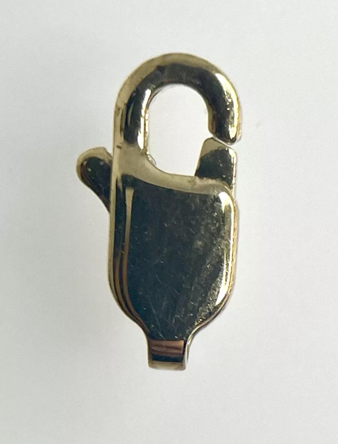 Fermoir Griffe (homard) En Or Jaune 9 Carats - 12 Mm - Parfait Pour Créations Bijoux