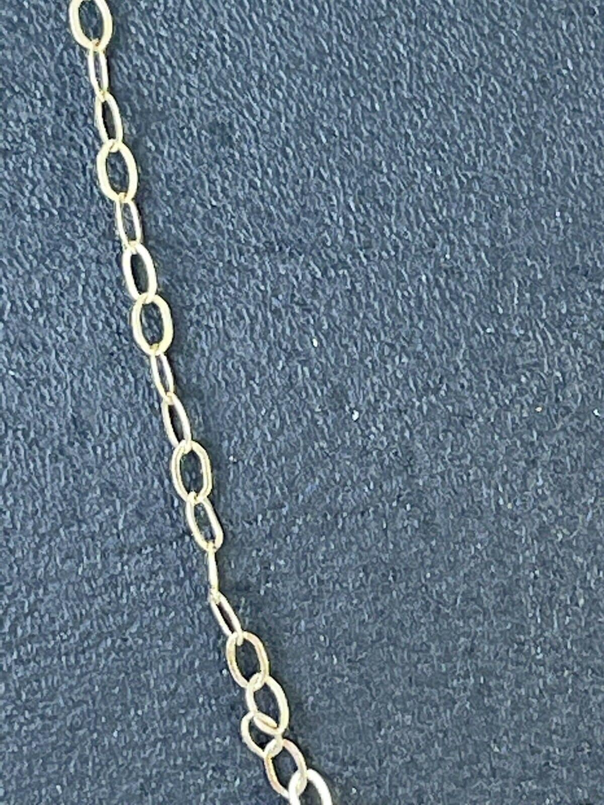 Fine Delicate 9ct Gold Flat Belcher Link Chain Necklace 0.4 Etsy