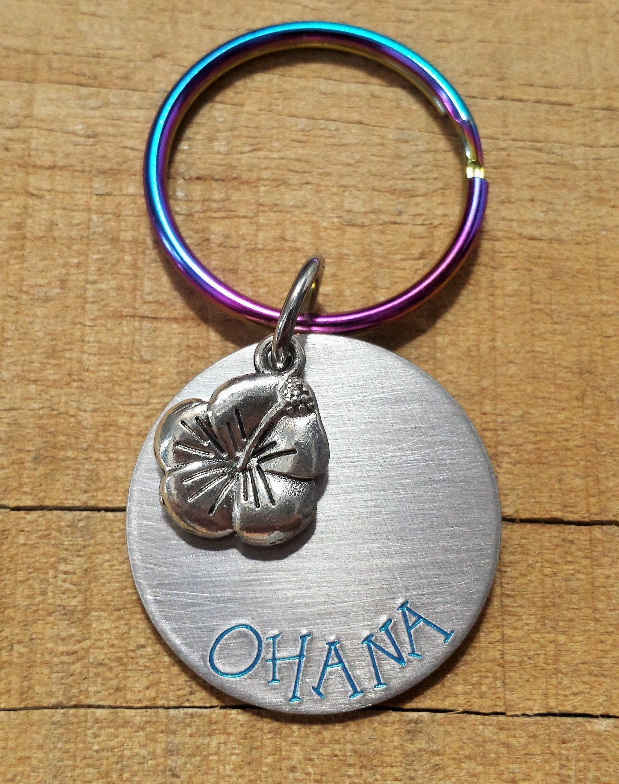 Ohana Ohana Means Family O'Hana Hawaii Keychain Etsy