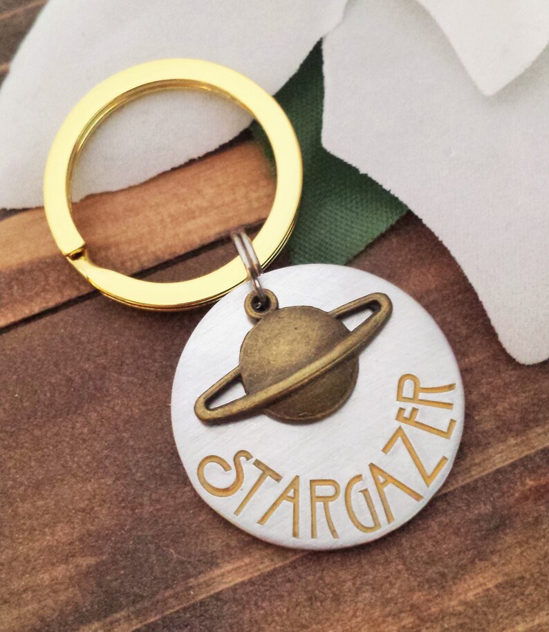 Astronomy Keychain Astronomy Gift Space Key Chain Space Etsy