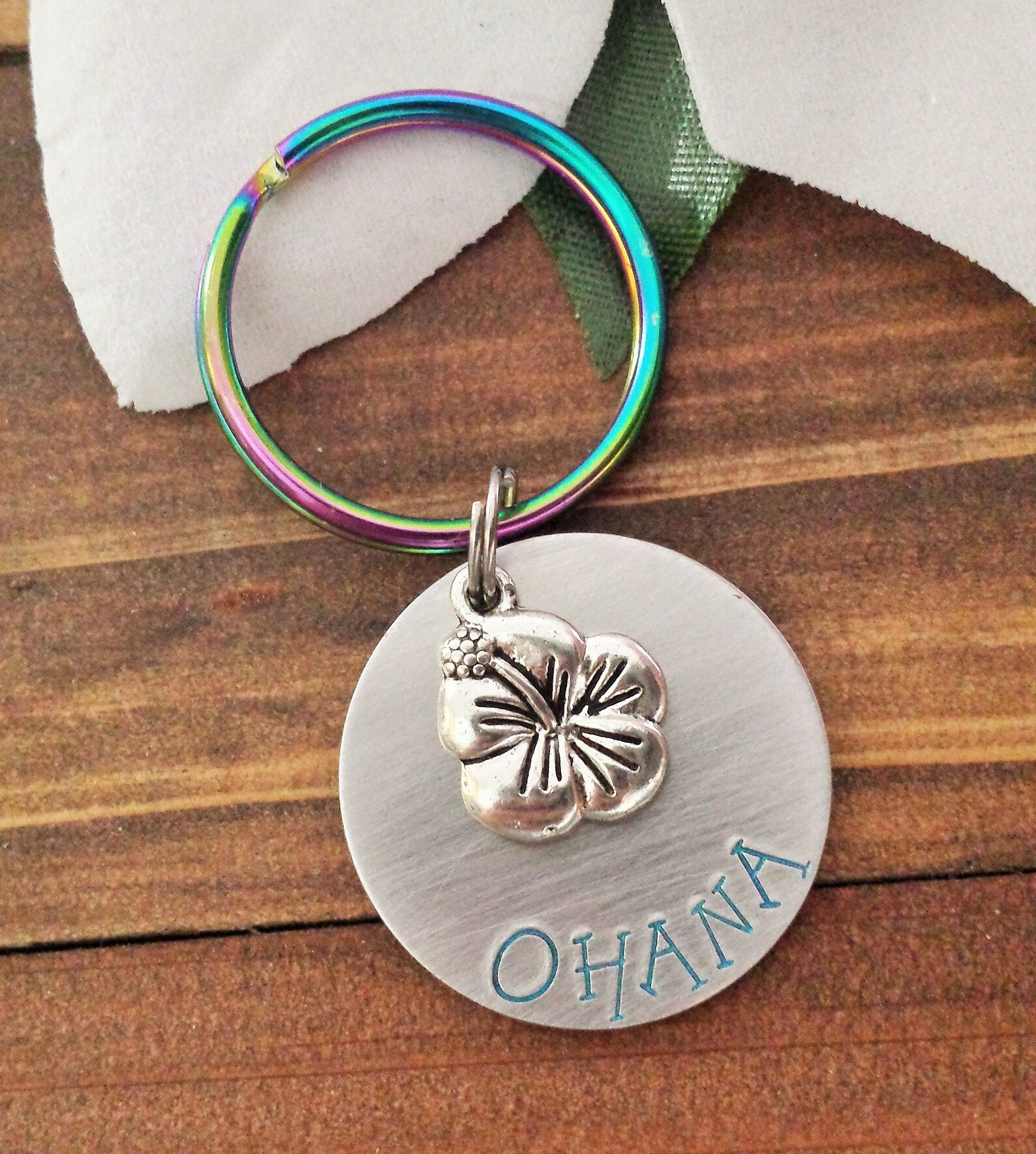 Ohana Ohana Means Family O'Hana Hawaii Keychain Etsy