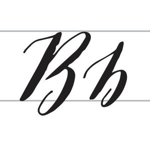 Moderne Kalligraphie Alphabet Übungsblatt - Digitaler Download