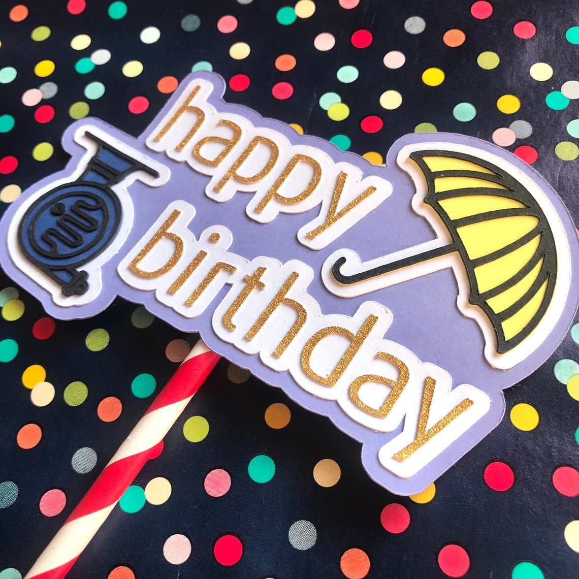 Happy Birthday How I Met Your Mother Inspired Cake Topper TV | Etsy