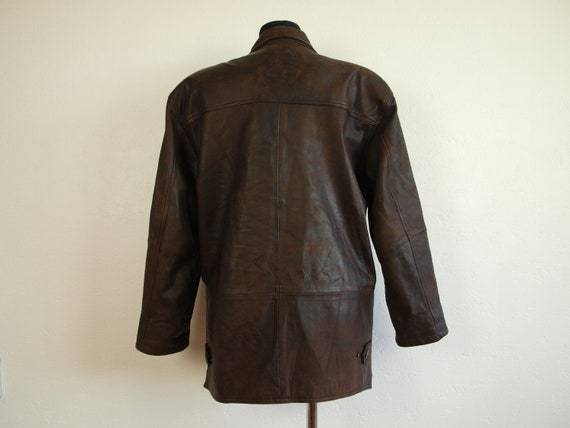 Vintage lederen jas bruin womens Pilot jas, KAVERI kledingstuk grootte M Eur 36, ons 6 Uk 8 gemaakt in India verdrietig lederen bomber jas Vintage lederen jas bruin womens Pilot jas, KAVERI kledingstuk grootte M Eur 36, ons 6 Uk 8 gemaakt in India verdrietig lederen bomber jas