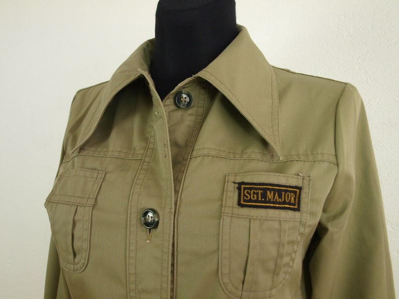 Military clothes Sargent Major rank Women/'s blouse Women/'s top Womens army shirt Size S Us 10 Eur 40 German army shirt