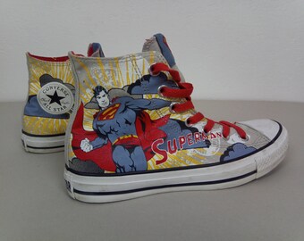 Converse AllStar Superman Unisex Hi Tops Unisex Uk 5 EU37.5 Converse AllStar Superman Unisex Hi Tops Unisex Uk 5 EU37.5