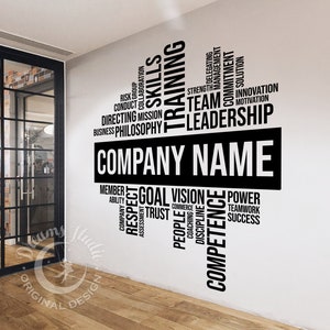 BIG CUSTOMIZABLE OFFICE Wall Vinyl Decal motivational, inspirational image 2