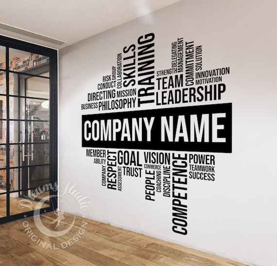 BIG CUSTOMIZABLE OFFICE Wall Vinyl Decal Motivational Inspirational Etsy