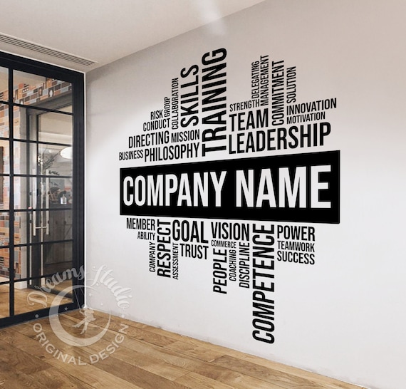 BIG CUSTOMIZABLE OFFICE Wall Vinyl Decal Motivational