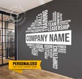 BIG CUSTOMIZABLE OFFICE Wall Vinyl Decal  motivational, inspirational