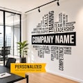 BIG CUSTOMIZABLE OFFICE Wall Vinyl Decal  motivational, inspirational