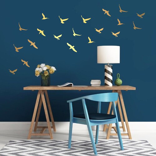 Swift Birds Wall Decal Set Flying Bird Decals Birds in Etsy