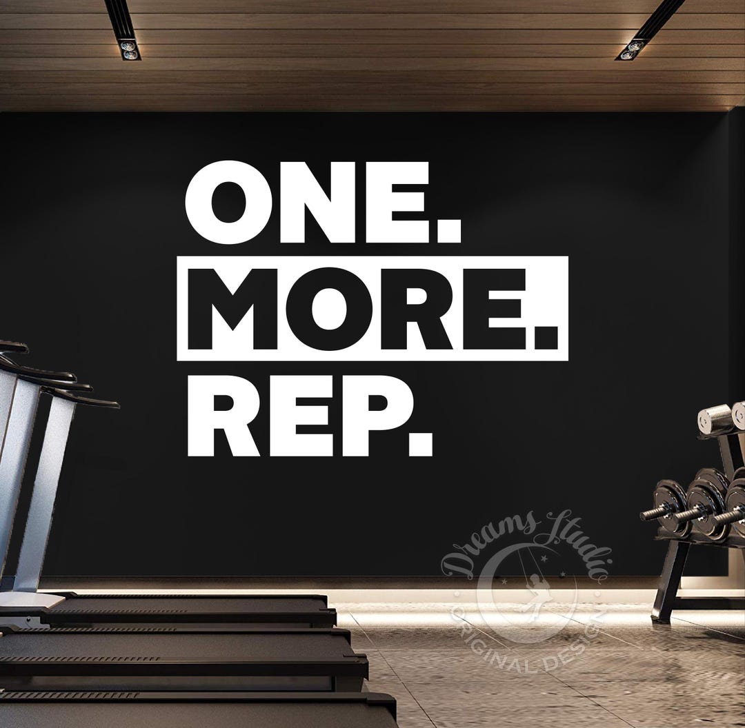 Gym Wall Vinyl Decal: 