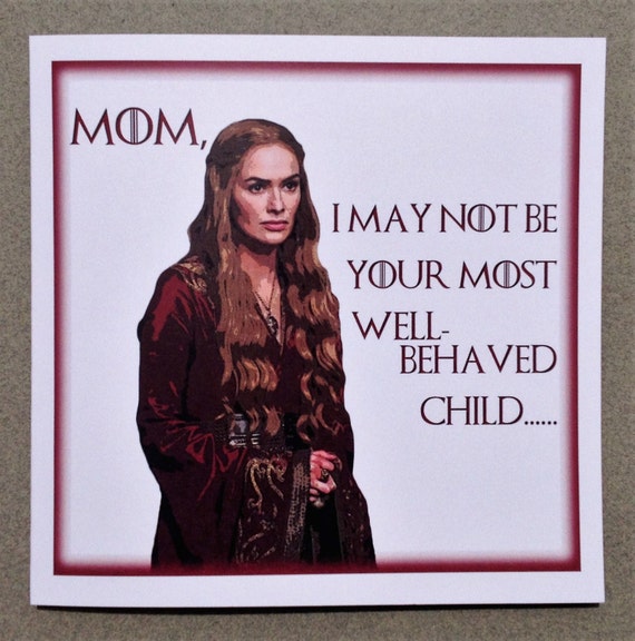 Mom S Birthday Card Game Of Thrones Word Search And Etsy