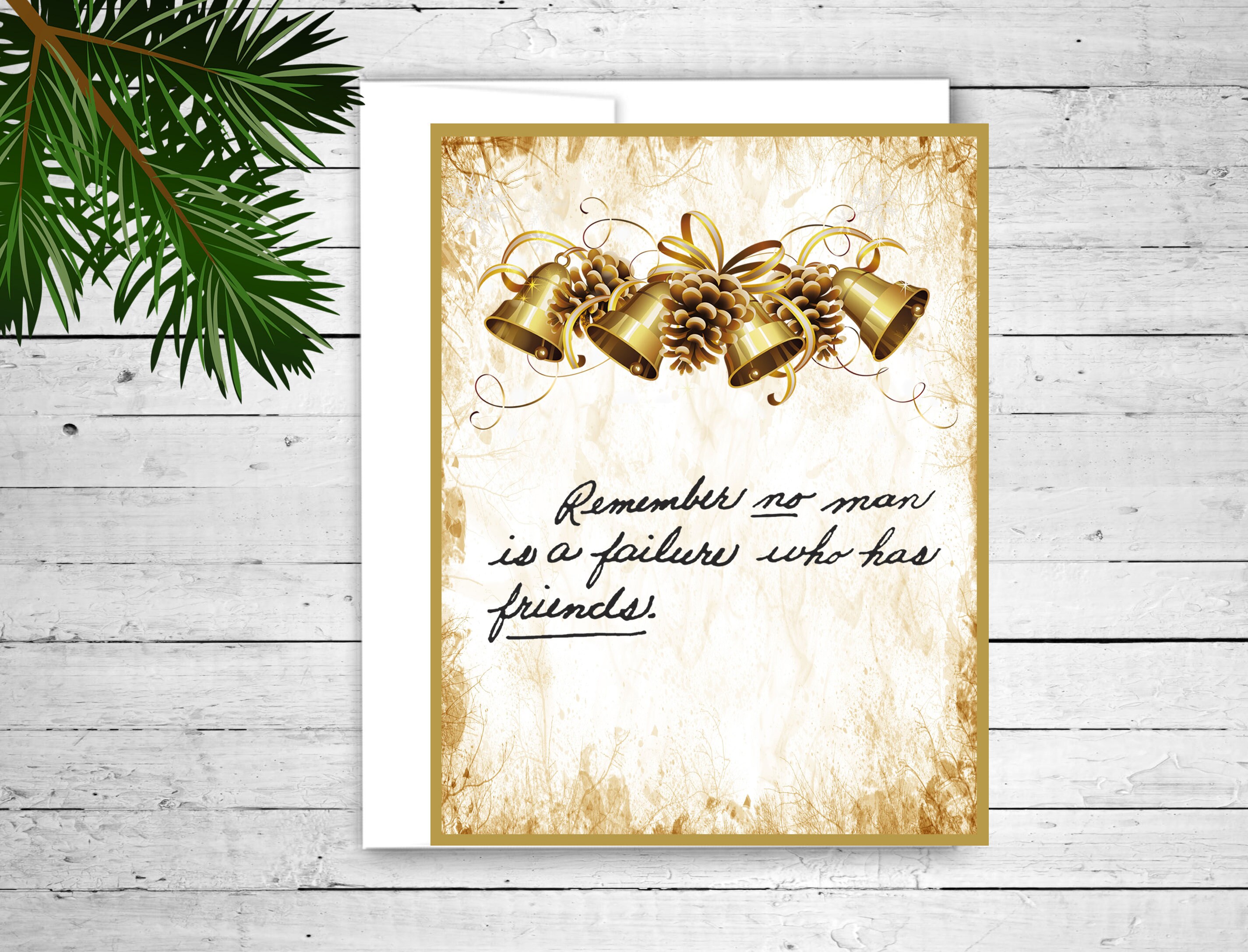 It's a Wonderful Life Christmas Card Holiday Card Etsy