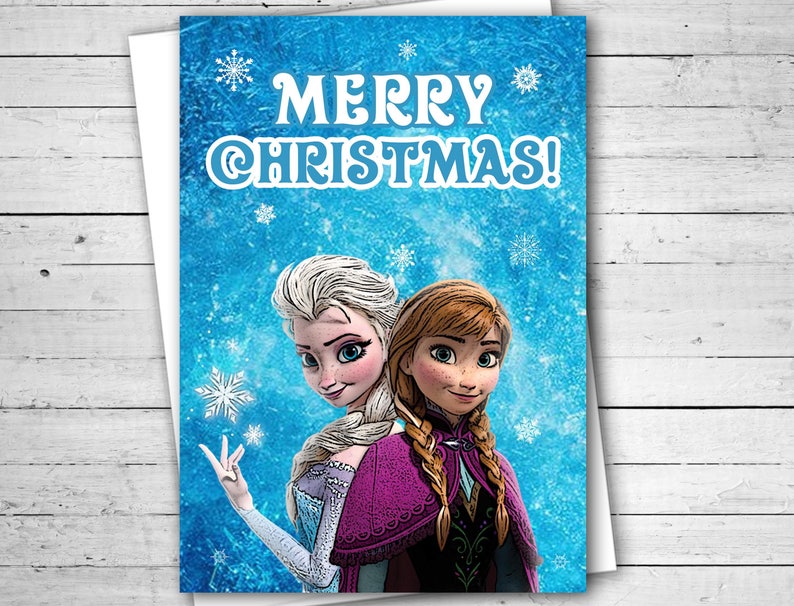Frozen Birthday Card &amp; Word Search for 5 to 7 Year Olds | Etsy