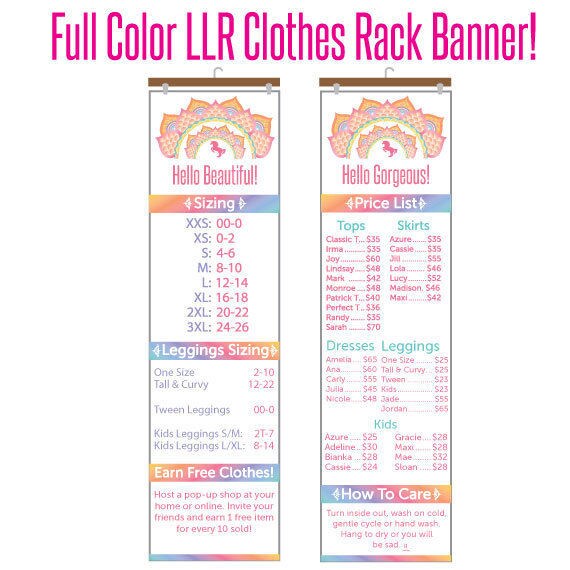 Vinyl Banner Size Chart