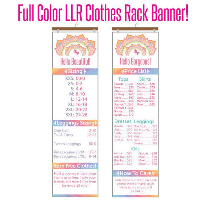 Size Chart Llr