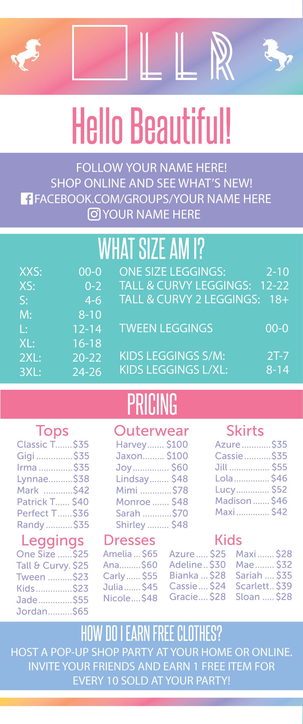 Llr Tc Size Chart