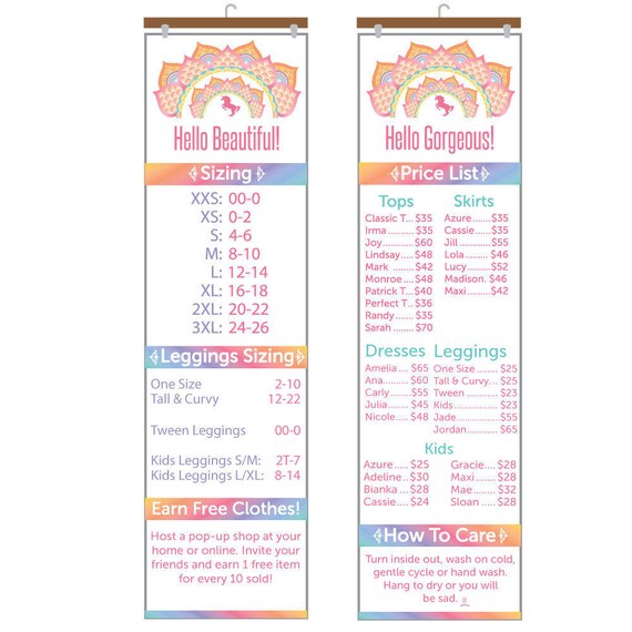 Maxi Size Chart Llr