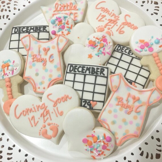 1 Dozen Baby Shower / Pregnancy Announcement / Baby Sprinkle Etsy