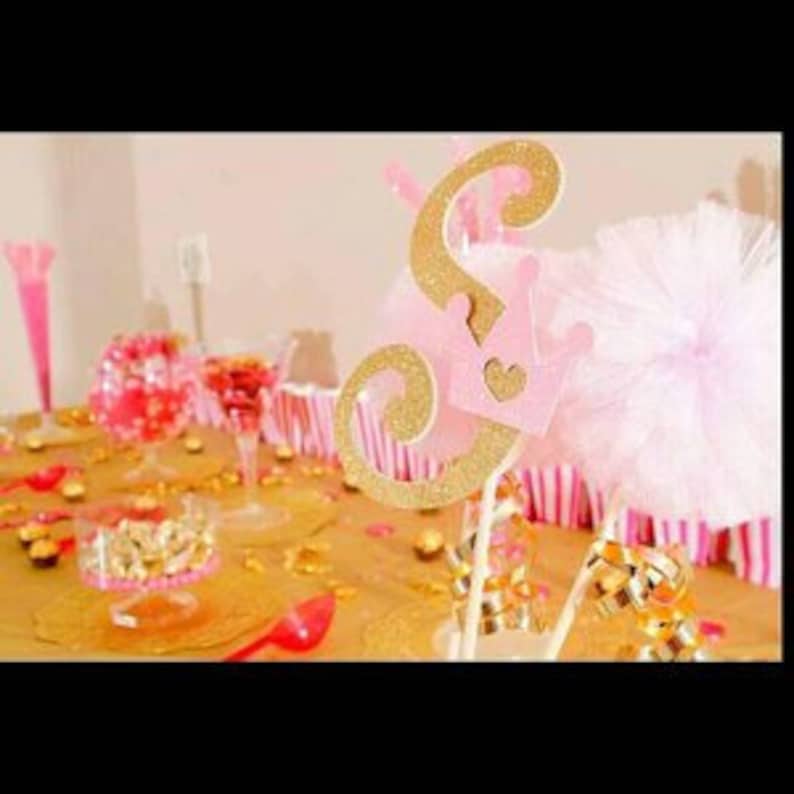 Paris Party Eiffel Tower First Birthday Photo Prop Pink and Silver Centerpiece Table Decoration Cake Topper