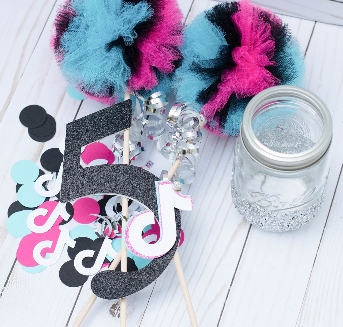 Tik Tok Confetti Set of 100 Pieces Etsy UK