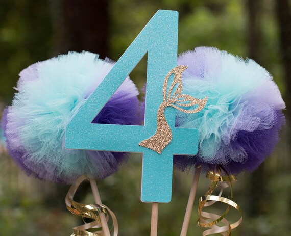 Mermaid Party Decorations Centerpiece Table Decoration Etsy