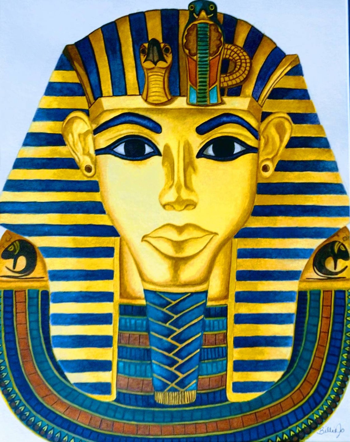 King Tut Art Print From Original Artwork - Etsy