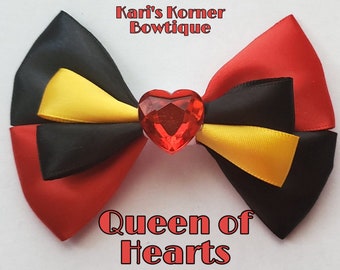 Queen of Hearts Inspired Bow